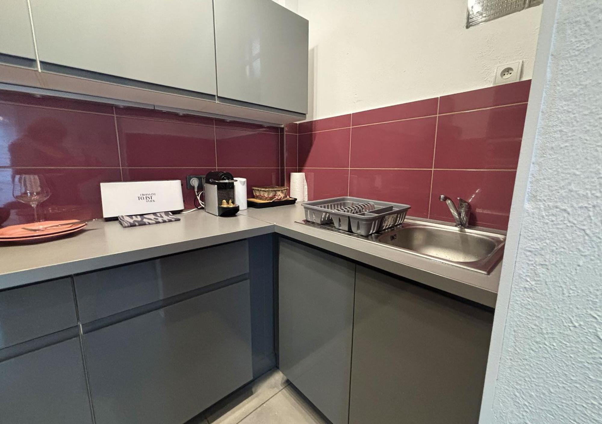 Charming Studio In Nice 2-Min Walk To The Sea Luaran gambar